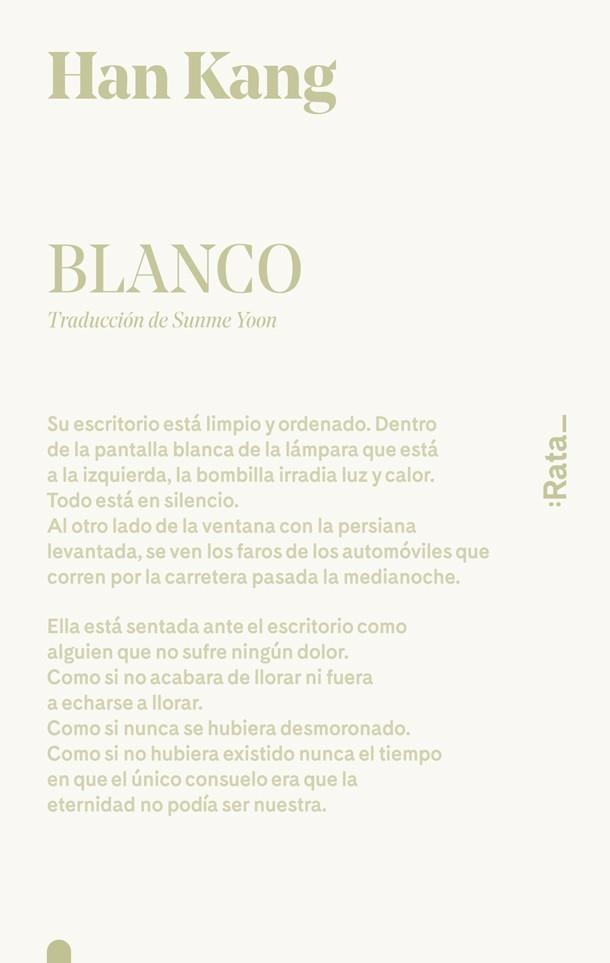 BLANCO | 9788416738519 | HAN KANG | Llibreria La Gralla | Librería online de Granollers