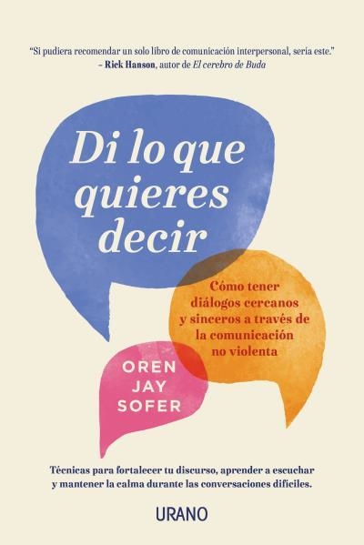 DI LO QUE QUIERES DECIR | 9788416720958 | SOFER, OREN JAY | Llibreria La Gralla | Llibreria online de Granollers