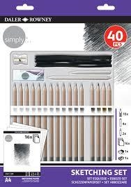 SKETCHING SET 40 PCS DALER ROWNEY | 5011386124421 | D644500410 | Llibreria La Gralla | Llibreria online de Granollers