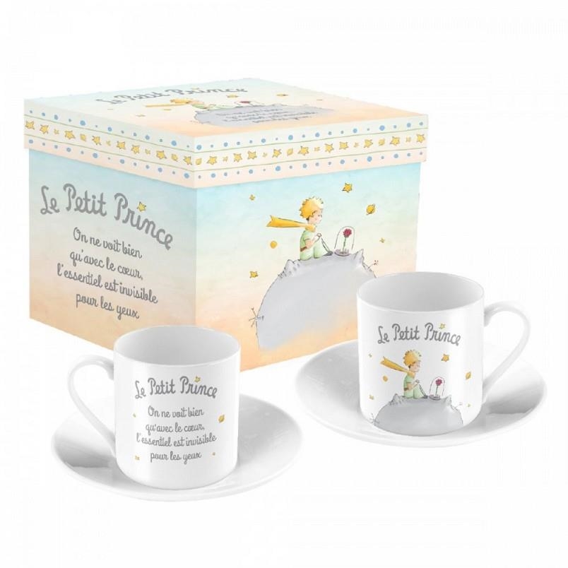 LOT TASSES DE CAFÉ EL PRINCIPITO PLANETA ROSA | 3453131155717 | ENESCO | Llibreria La Gralla | Librería online de Granollers