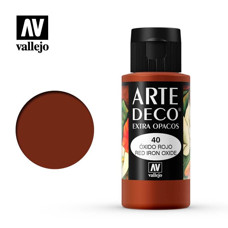 ART DECO VALLEJO 60ML 044 OXIDO VERMELL | 8429551850407 | 85040 | Llibreria La Gralla | Llibreria online de Granollers