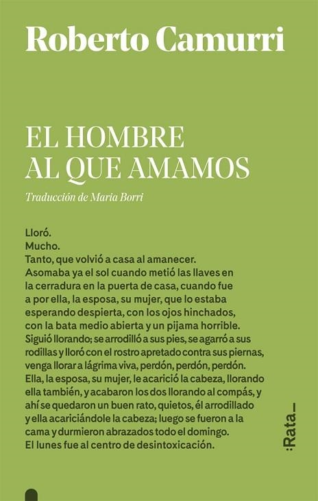 HOMBRE AL QUE AMAMOS, EL | 9788416738540 | CAMURRI, ROBERTO | Llibreria La Gralla | Llibreria online de Granollers