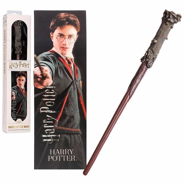 HARRY POTTER VARITA 30.5 CM + PUNTO DE LIBRO LENTICULAR HARRY POTTER | 0849421005894 | NOBLE COLLECTION | Llibreria La Gralla | Llibreria online de Granollers