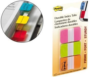 INDEX POST-IT ADHESIU COLORS | 021200975943 | 3M686PGO | Llibreria La Gralla | Llibreria online de Granollers