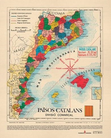 MAPA PAÏSOS CATALANS (70 X 50) | 9789201797513 | BALLESTER CANALS, JOAN/ ANTONI BESCOS, A | Llibreria La Gralla | Llibreria online de Granollers