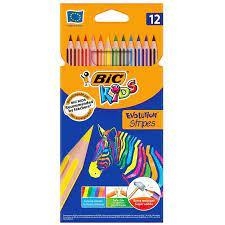 COLORS 12 UNITATS BIC STRIPES | 3086123499102 | 9505221 | Llibreria La Gralla | Llibreria online de Granollers