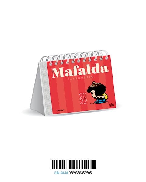 MAFALDA 2022. CALENDARIO DE ESCRITORIO ROJO | 9789878358505 | QUINO | Llibreria La Gralla | Llibreria online de Granollers