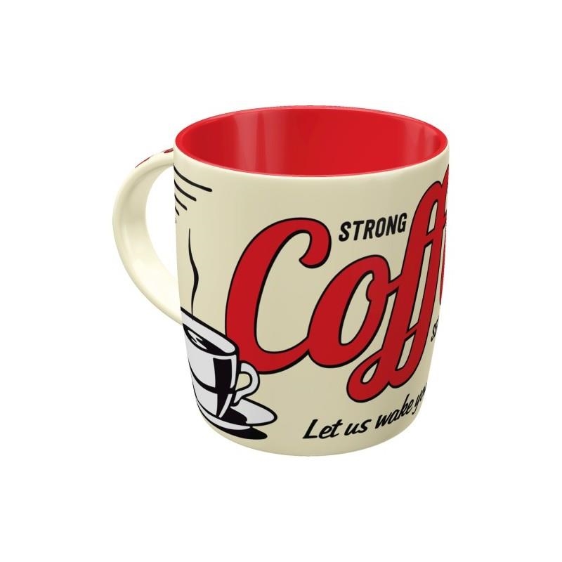 TASSA CERAMICA STRONG COFFEE SERVED HERE | 4036113430225 | VV.AA | Llibreria La Gralla | Llibreria online de Granollers