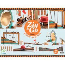 JOC CONSTRUCCIO ZIG AND GO MUSIC 52 PECES | 3070900056459 | DJECO | Llibreria La Gralla | Llibreria online de Granollers