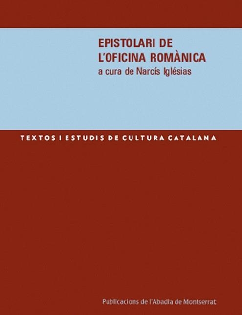 EPISTOLARI DE L'OFICINA ROMANICA | 9788484158608 | IGLESIAS, NARCIS | Llibreria La Gralla | Llibreria online de Granollers