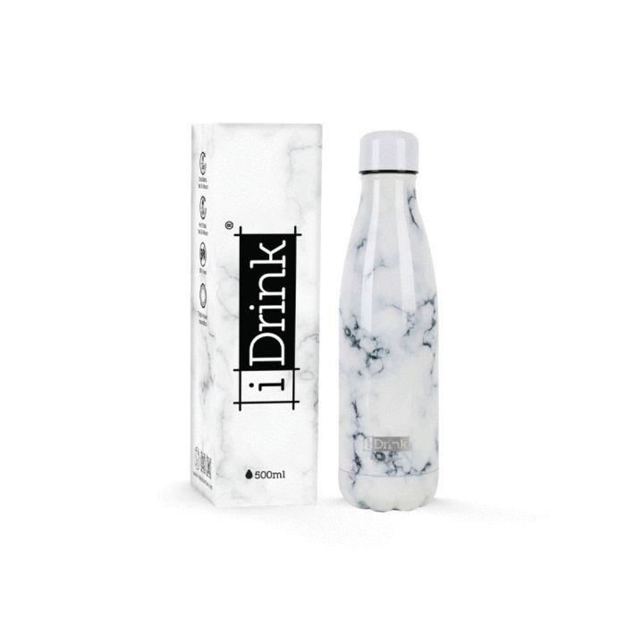 AMPOLLA TERMICA IDRINK 500 ML MARBLE WHITE | 8057711465460 | ID0425 | Llibreria La Gralla | Llibreria online de Granollers