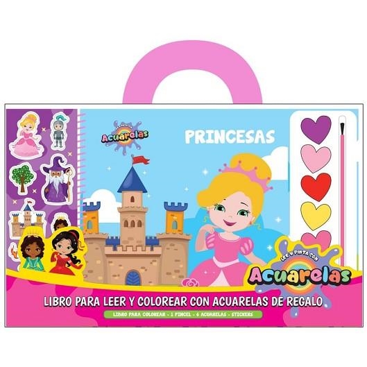 PRINCESAS. LIBROS PARA LEER Y COLOREAR CON ACUARELAS. | 9788418697869 | A.A | Llibreria La Gralla | Llibreria online de Granollers