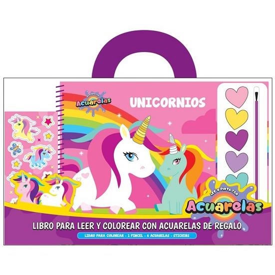 UNICORNIOS. LIBROS PARA LEER Y COLOREAR CON ACUARELAS. | 9788418697845 | A.A | Llibreria La Gralla | Llibreria online de Granollers