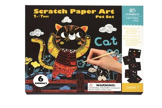 SCRATCH PAPER ART. PET SET | 6972633378754 | TOOKYLAND | Llibreria La Gralla | Llibreria online de Granollers