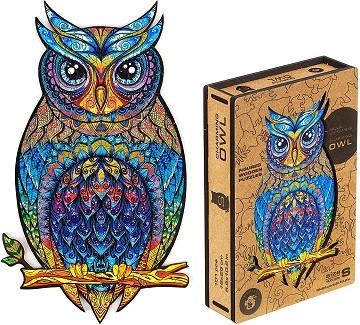 ANIWOOD OWL M | 7243736611864 | ANIMAL WOOD PUZZLE | Llibreria La Gralla | Llibreria online de Granollers