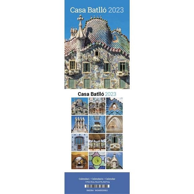 2023 CALENDARI 9X12 CASA BATLLÓ (SOBRETAULA MINI) | 8424455230812 | TRIANGLE POSTALS | Llibreria La Gralla | Llibreria online de Granollers