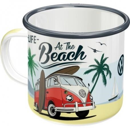 TASSA ESMALTADA VOLKSWAGEN VW BULLI - BEACH | 4036113432182 | NOSTALGIC ART | Llibreria La Gralla | Llibreria online de Granollers