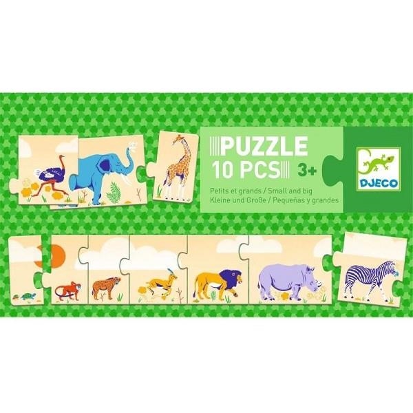 PUZZLE DJECO 10 PECES PETITS I GRANS | 3070900081895 | Llibreria La Gralla | Llibreria online de Granollers