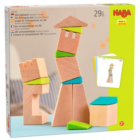 JUEGO DE COMPOSICION 3D TORRES INCLINADAS | 4010168262468 | HABA | Llibreria La Gralla | Llibreria online de Granollers