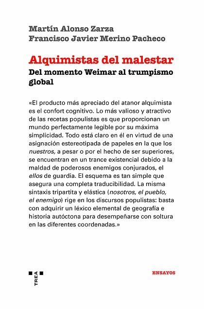 ALQUIMISTAS DEL MALESTAR | 9788419525086 | ALONSO ZARZA, MARTÍN / MERINO PACHECO, FRANCISCO JAVIER | Llibreria La Gralla | Llibreria online de Granollers