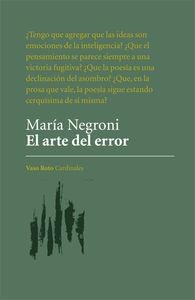 ARTE DEL ERROR, EL | 9788416193424 | NEGRONI (ARGENTINA), MARÍA | Llibreria La Gralla | Librería online de Granollers