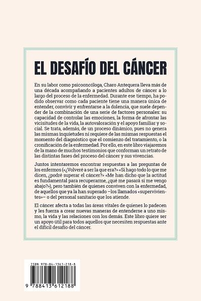 DESAFÍO DEL CÁNCER, EL | 9788413612188 | ANTEQUERA JURADO, CHARO | Llibreria La Gralla | Llibreria online de Granollers