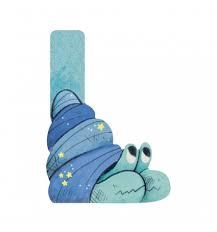 LLETRES DE FUSTA MOULIN ROTY L BLAU | 3575676770177 | 677017 | Llibreria La Gralla | Llibreria online de Granollers