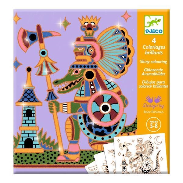 DIBUIXOS PER PINTAR BRILLANTS. ANIMALS | 3070900096974 | DJECO | Llibreria La Gralla | Librería online de Granollers