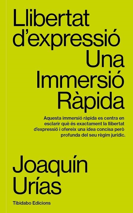 LLIBERTAT D'EXPRESSIÓ | 9788419683663 | URÍAS, JOAQUÍN | Llibreria La Gralla | Llibreria online de Granollers