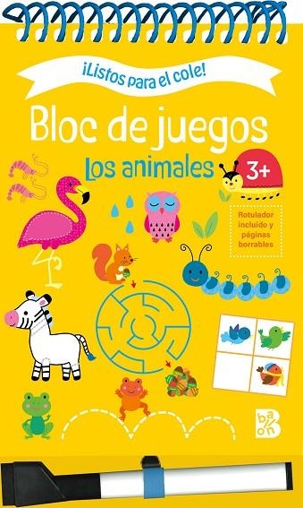 LISTOS PARA EL COLE BLOC DE JUEGOS  LOS ANIMALES +3 | 9789403233147 | VVAA | Llibreria La Gralla | Llibreria online de Granollers