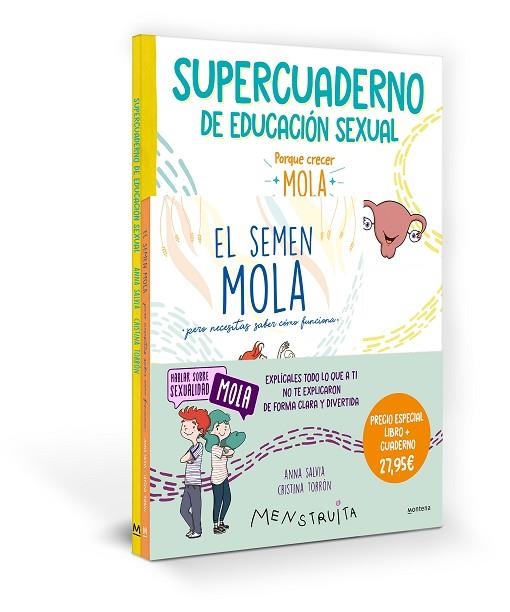 PACK APRENDE CON MENSTRUITA (EL SEMEN MOLA + SUPERCUADERNO DE EDUCACIÓN SEXUAL) | 9788419975058 | SALVIA, ANNA | Llibreria La Gralla | Llibreria online de Granollers