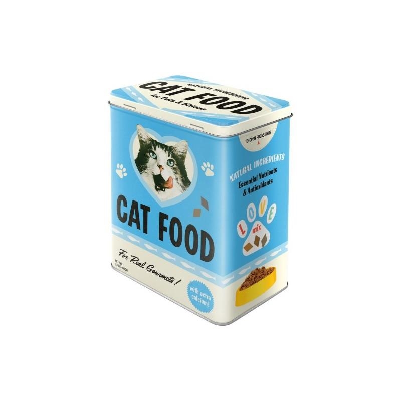 CAIXA METAL·LICA CAT FOOD | 4036113301433 | NOSTALGIC ART | Llibreria La Gralla | Llibreria online de Granollers