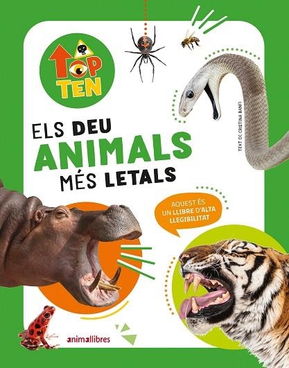 TOP TEN ELS DEU ANIMALS MÉS LETALS | 9788419659521 | BANFI, CRISTINA/SANCHIS, PAU (IL.) | Llibreria La Gralla | Llibreria online de Granollers