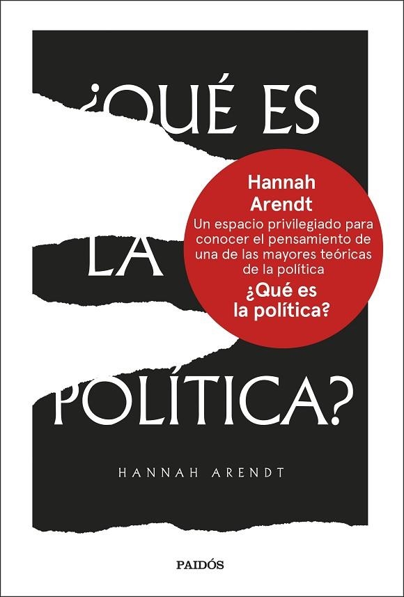 ¿QUÉ ES LA POLÍTICA? | 9788449342585 | ARENDT, HANNAH | Llibreria La Gralla | Llibreria online de Granollers