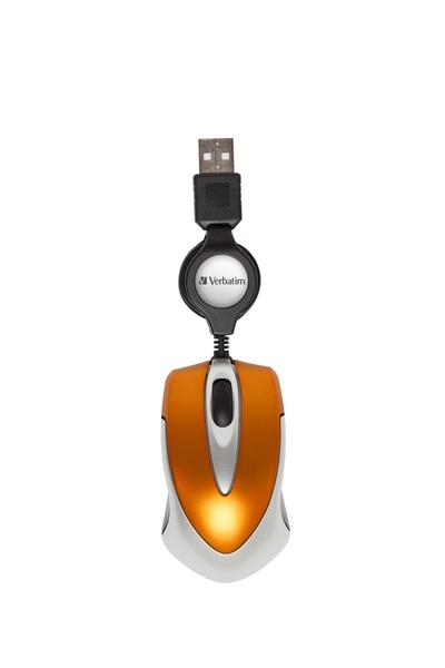 RATOLÍ VERBATIM MINI 1000PP CABLE USB TARONJA | 0239424902342 | Llibreria La Gralla | Llibreria online de Granollers