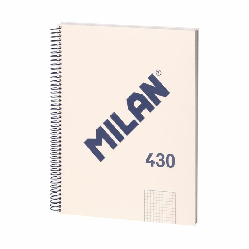 LLIBRETA MILAN 430 QUADRICULA A4 80 F. BEIGE 95 GR. | 8411574104827 | 57143E80BG | Llibreria La Gralla | Llibreria online de Granollers