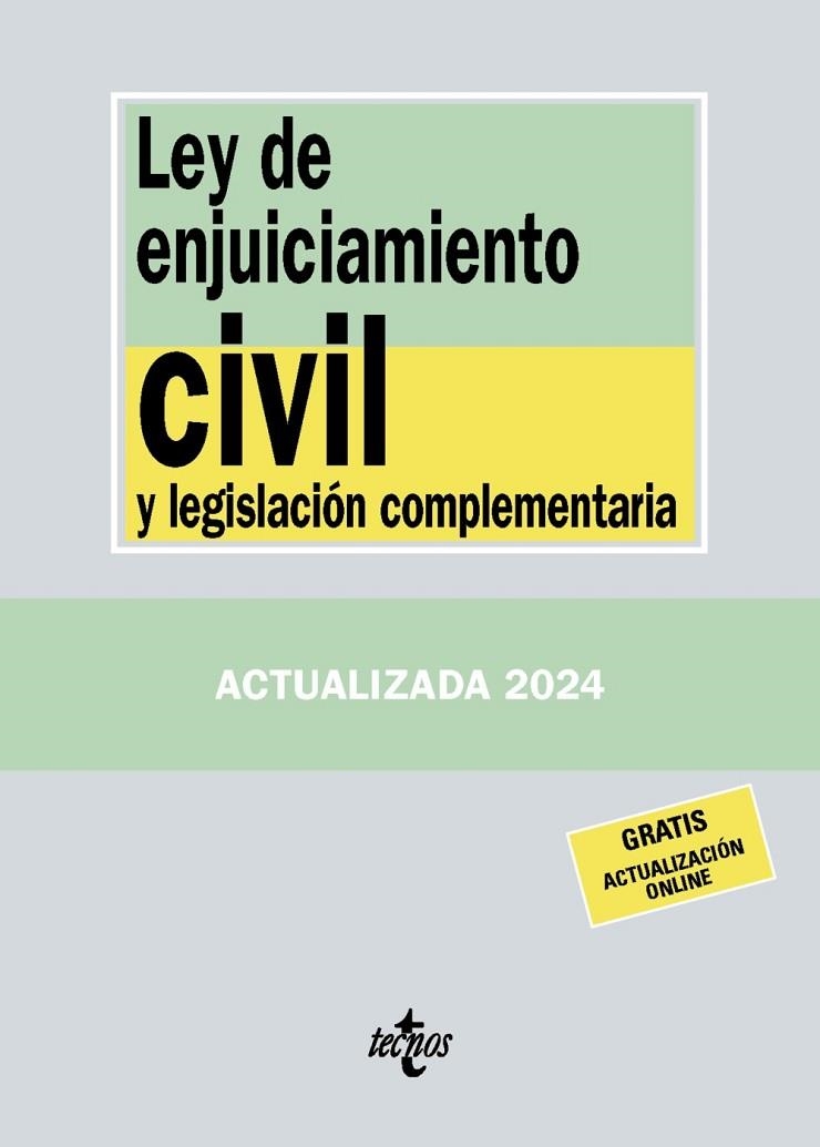 LEY DE ENJUICIAMIENTO CIVIL Y LEGISLACIÓN COMPLEMENTARIA 2024 | 9788430988402 | EDITORIAL TECNOS | Llibreria La Gralla | Llibreria online de Granollers