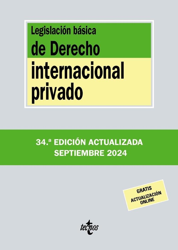 LEGISLACIÓN BÁSICA DE DERECHO INTERNACIONAL PRIVADO 2024 | 9788430990917 | EDITORIAL TECNOS | Llibreria La Gralla | Llibreria online de Granollers