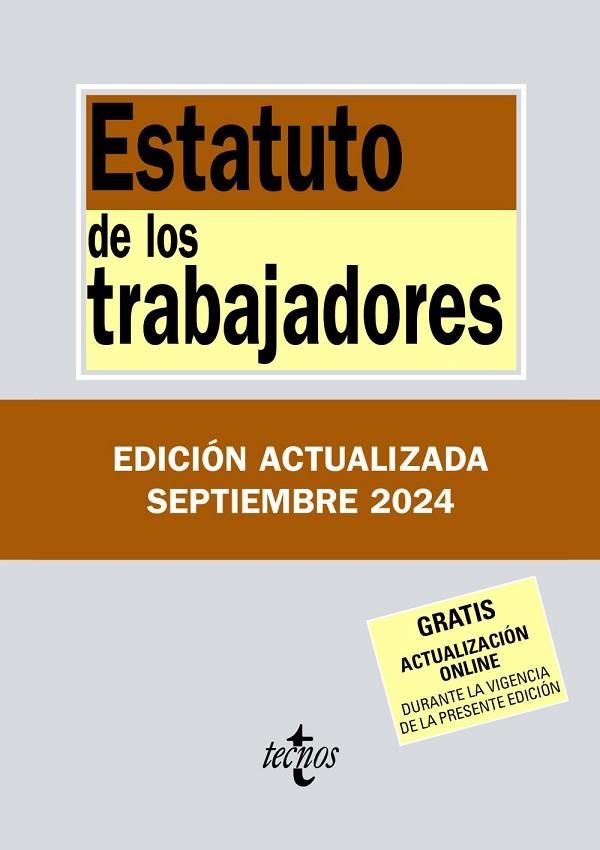 ESTATUTO DE LOS TRABAJADORES 2024 | 9788430990924 | EDITORIAL TECNOS | Llibreria La Gralla | Llibreria online de Granollers