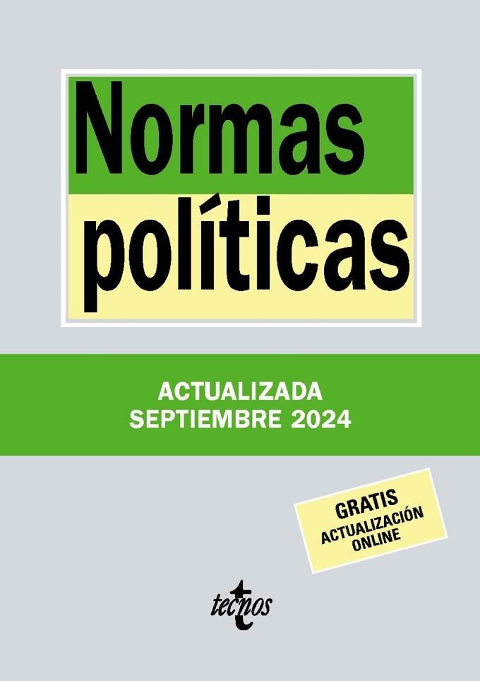 NORMAS POLÍTICAS 2024 | 9788430990948 | EDITORIAL TECNOS | Llibreria La Gralla | Llibreria online de Granollers