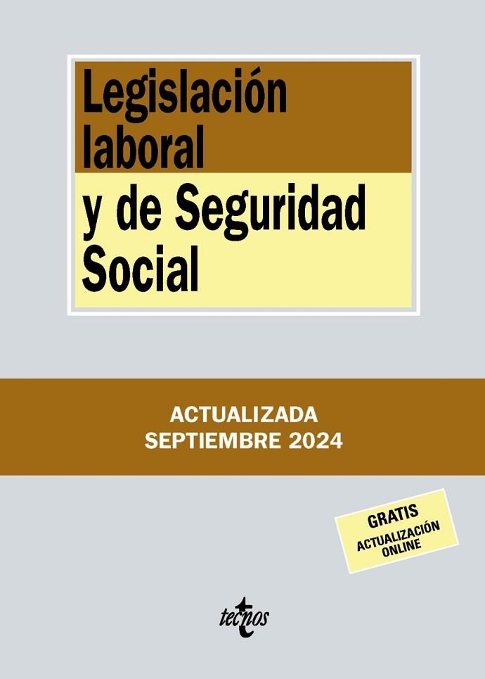 LEGISLACIÓN LABORAL Y DE SEGURIDAD SOCIAL | 9788430990931 | EDITORIAL TECNOS | Llibreria La Gralla | Llibreria online de Granollers