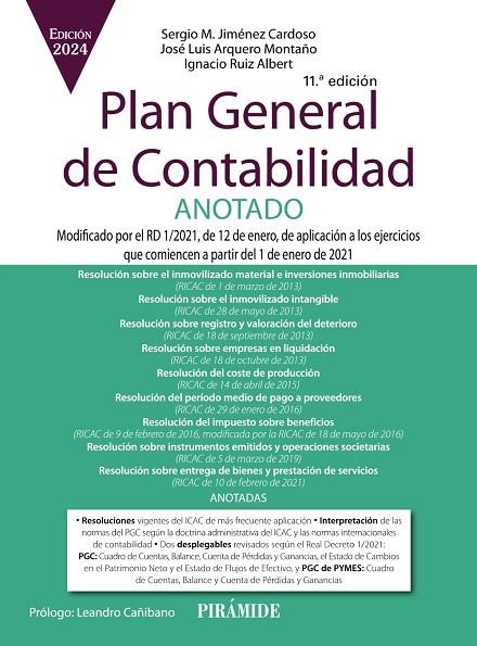 PLAN GENERAL DE CONTABILIDAD ANOTADO | 9788436849844 | JIMÉNEZ CARDOSO, SERGIO M. ;  ARQUERO MONTAÑO, JOSÉ LUIS ;  RUIZ ALBERT, IGNACIO | Llibreria La Gralla | Llibreria online de Granollers