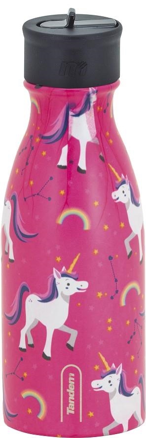 AMPOLLA TÈRMICA TANDEM 350ML ROSA UNICORNS | 8412782610681 | 610681 | Llibreria La Gralla | Llibreria online de Granollers