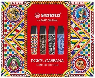 STABILO BOSS X D&G CAIXA 4  RETOLADORS | 4006381615624 | 70/4-1-102-1 | Llibreria La Gralla | Librería online de Granollers