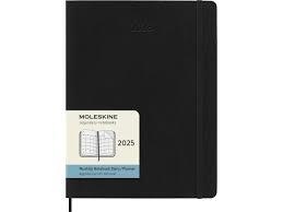 AGENDA MOLESKINE 2025 XL MENSUAL NEGRA TAPA TOVA | 8056999270513 | 004025 | Llibreria La Gralla | Llibreria online de Granollers