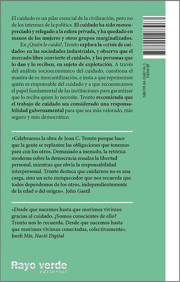 ¿QUIÉN LO CUIDA? | 9788410487963 | C. TRONTO, JOAN | Llibreria La Gralla | Librería online de Granollers