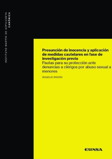 PRESUNCIÓN DE INOCENCIA Y APLICACIÓN DE MEDIDAS CAUTELARES EN FASE DE INVESTIGAC | 9788431339739 | RIVERO, ROGELIO | Llibreria La Gralla | Llibreria online de Granollers