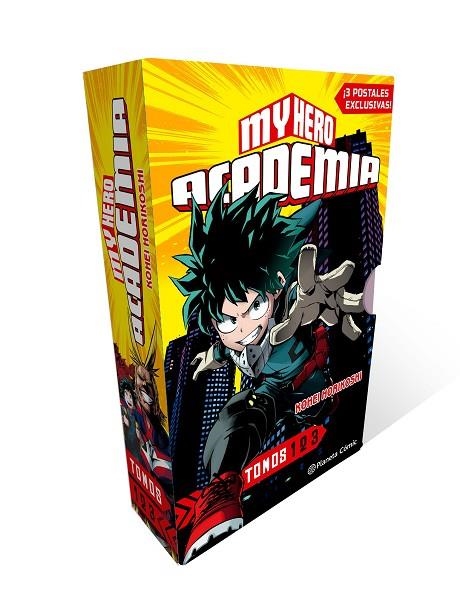 SHONEN STARTER SET MY HERO ACADEMIA Nº 1+2+3 | 9788411610308 | HORIKOSHI, KOHEI | Llibreria La Gralla | Llibreria online de Granollers