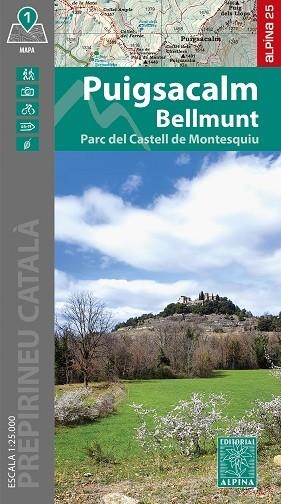 PUIGSACALM BELLMUNT. MAPA ALPINA | 9788470111280 | VV.AA. | Llibreria La Gralla | Llibreria online de Granollers