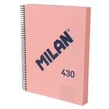 LLIBRETA MILAN 430 QUADRICULA A4 120 F ROSA 80 GR. | 8411574108788 | 57143E120P | Llibreria La Gralla | Librería online de Granollers